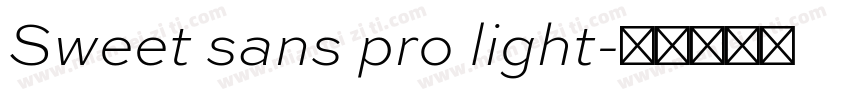 Sweet sans pro light字体转换
